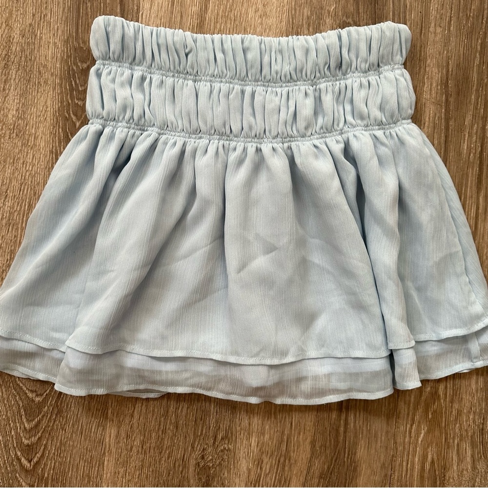 Tularosa Natalie Skirt in Baby Blue - Picture 8 of 11